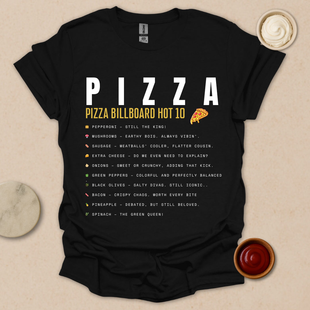 Pizza Chart Topper T-Shirt