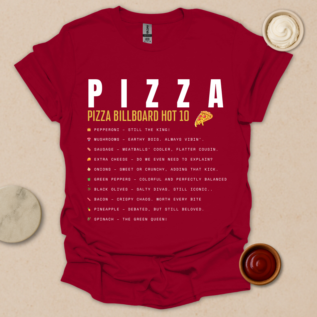 Pizza Chart Topper T-Shirt