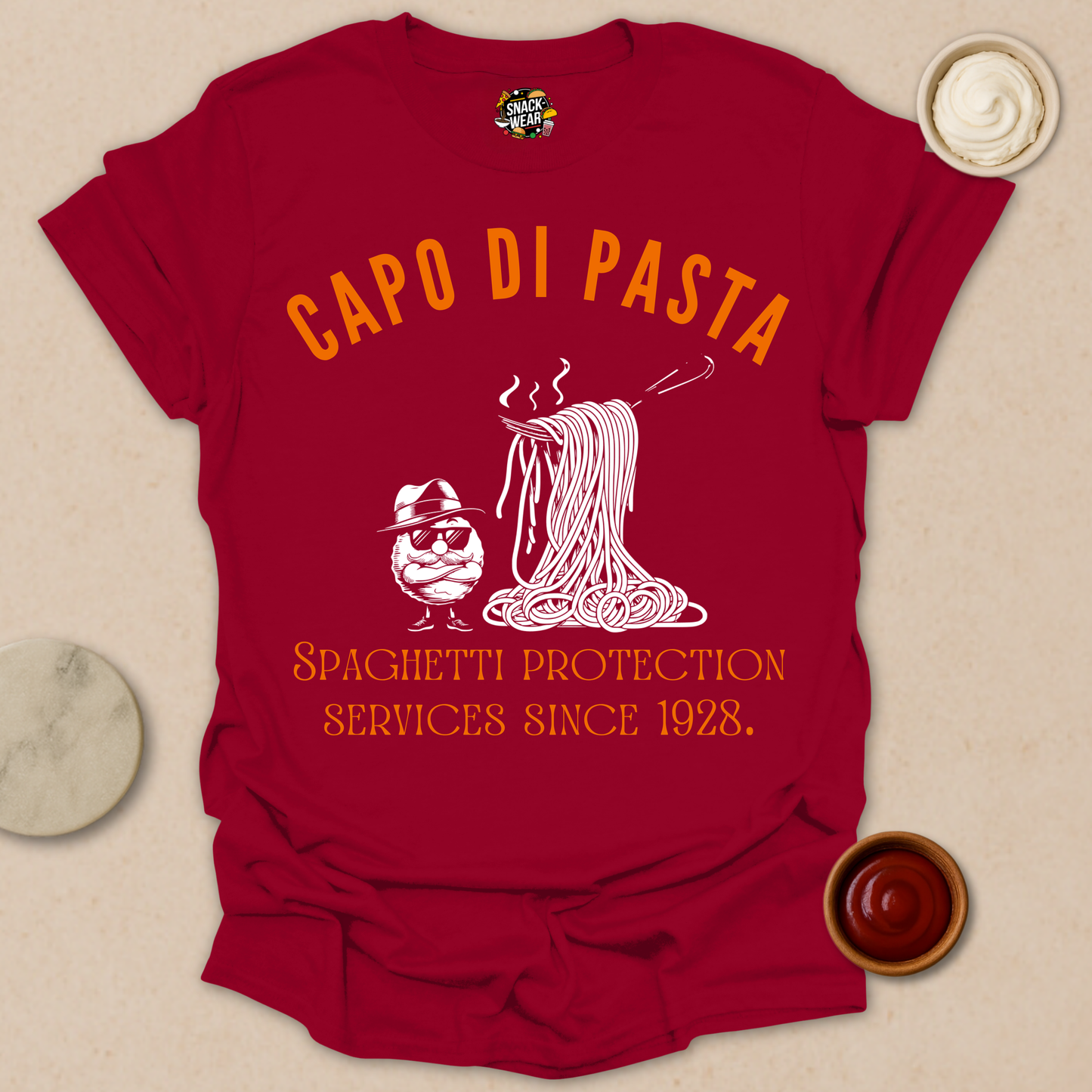 Capo Di Pasta - Spaghetti and Meatballs Mafia Tee