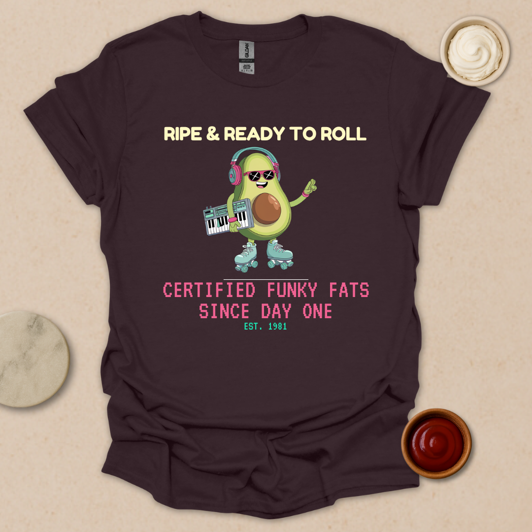 Ripe & Ready Avocado Tee – Funky Since ’81 T-Shirt