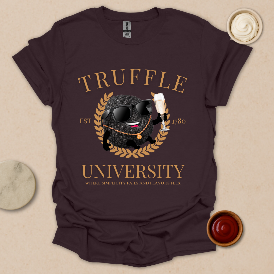 Truffle University – Gourmet Parody Tee for Fancy Foodies T-Shirt
