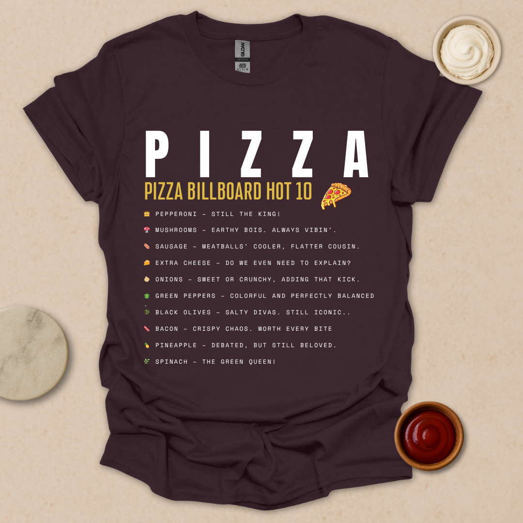 Pizza Chart Topper T-Shirt