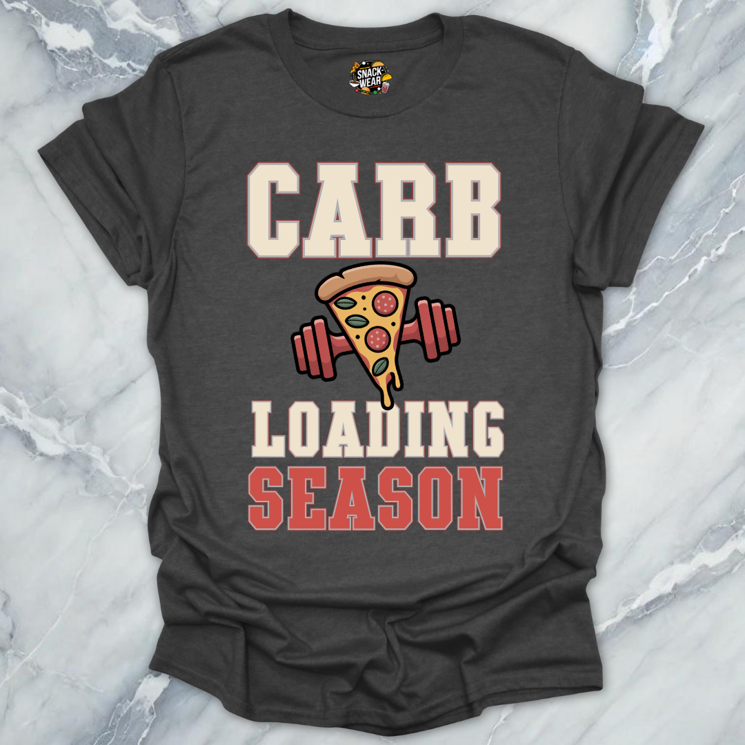 Carb Loading Season β Gym & Pizza Workout T-Shirt
