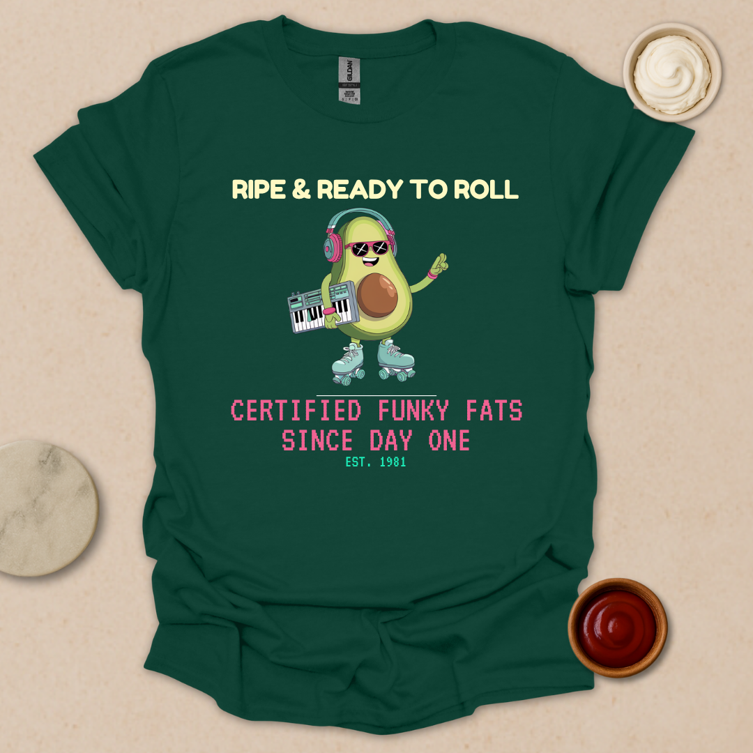 Ripe & Ready Avocado Tee – Funky Since ’81 T-Shirt