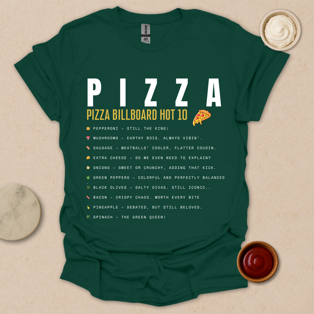 Pizza Chart Topper T-Shirt