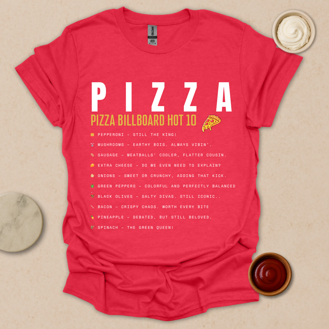 Pizza Chart Topper T-Shirt