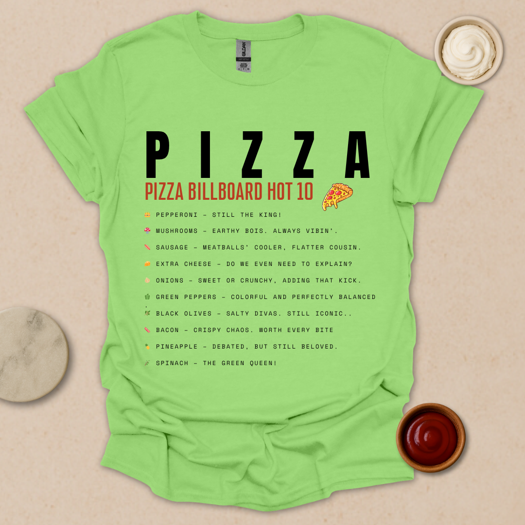 Pizza Chart Topper T-Shirt