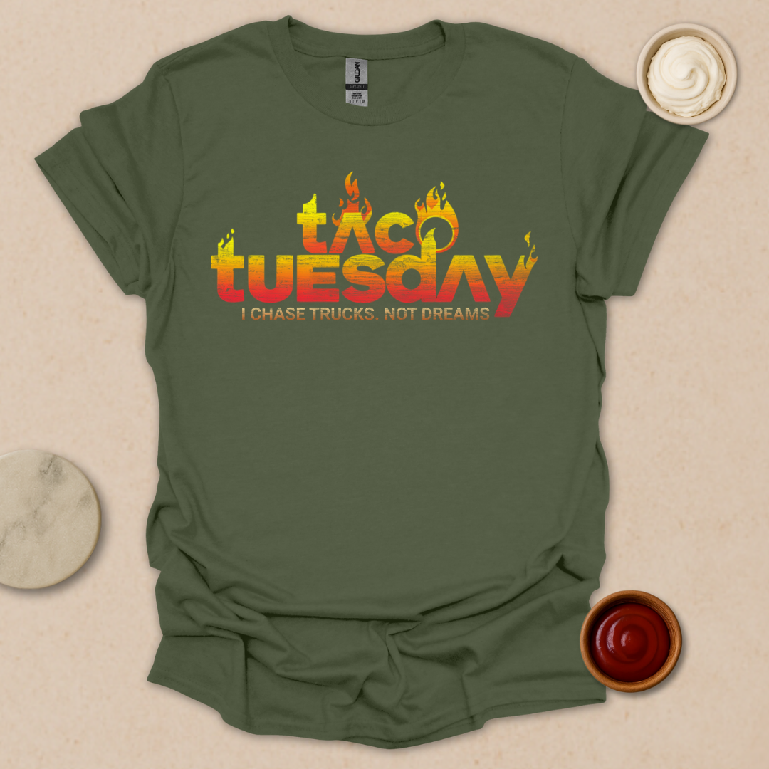 Flaming Taco Tuesday T-Shirt
