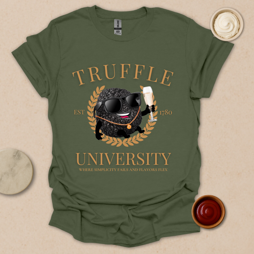 Truffle University – Gourmet Parody Tee for Fancy Foodies T-Shirt