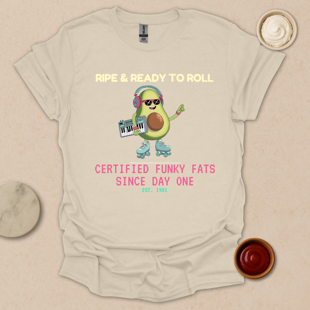 Ripe & Ready Avocado Tee – Funky Since ’81 T-Shirt