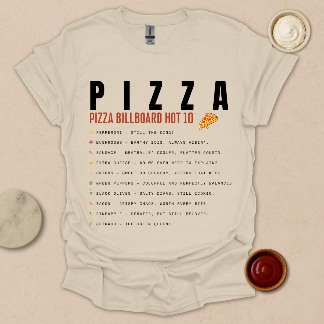 Pizza Chart Topper T-Shirt