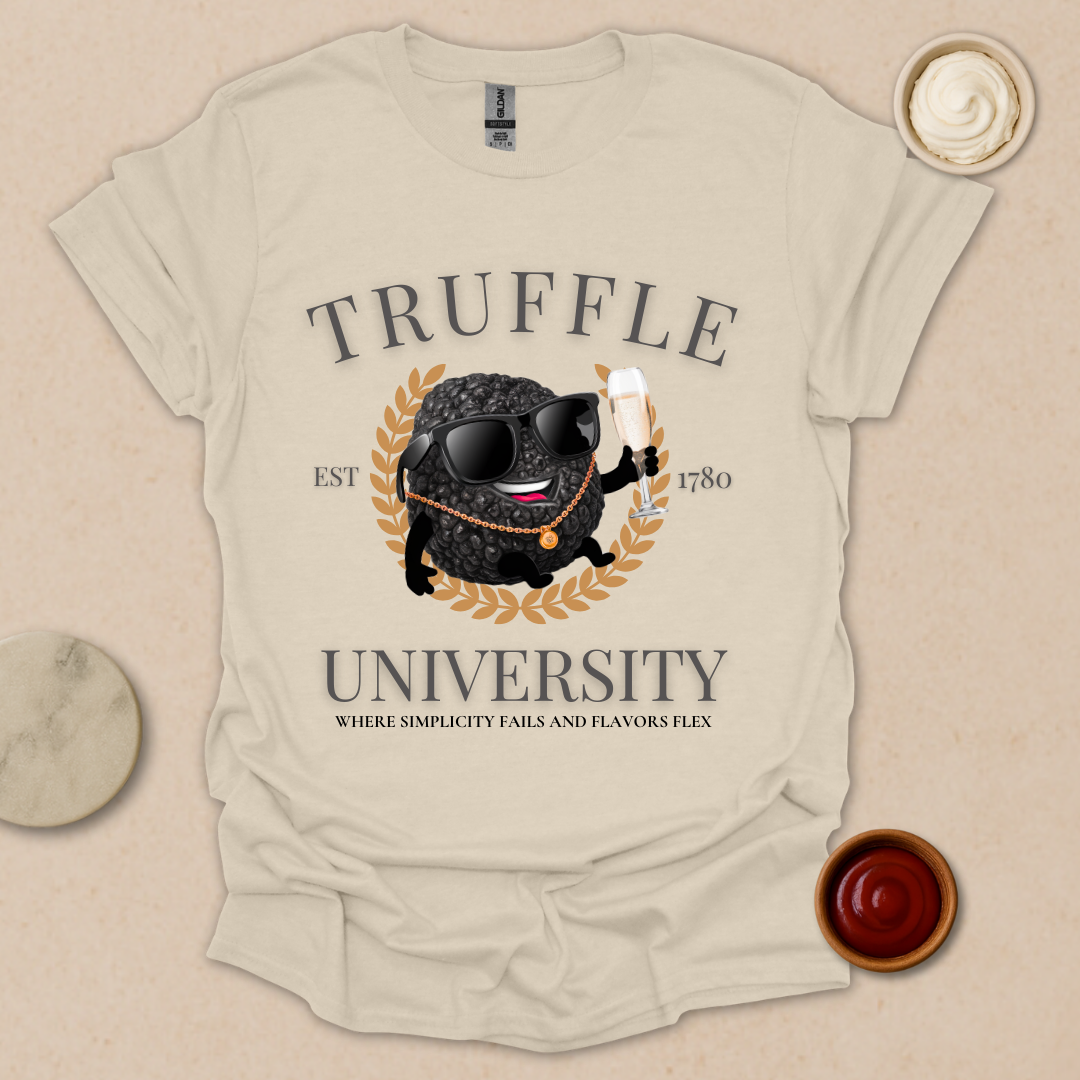 Truffle University – Gourmet Parody Tee for Fancy Foodies T-Shirt