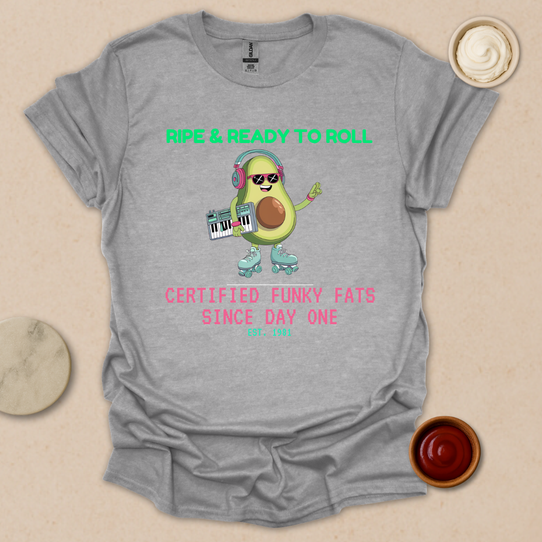 Ripe & Ready Avocado Tee – Funky Since ’81 T-Shirt