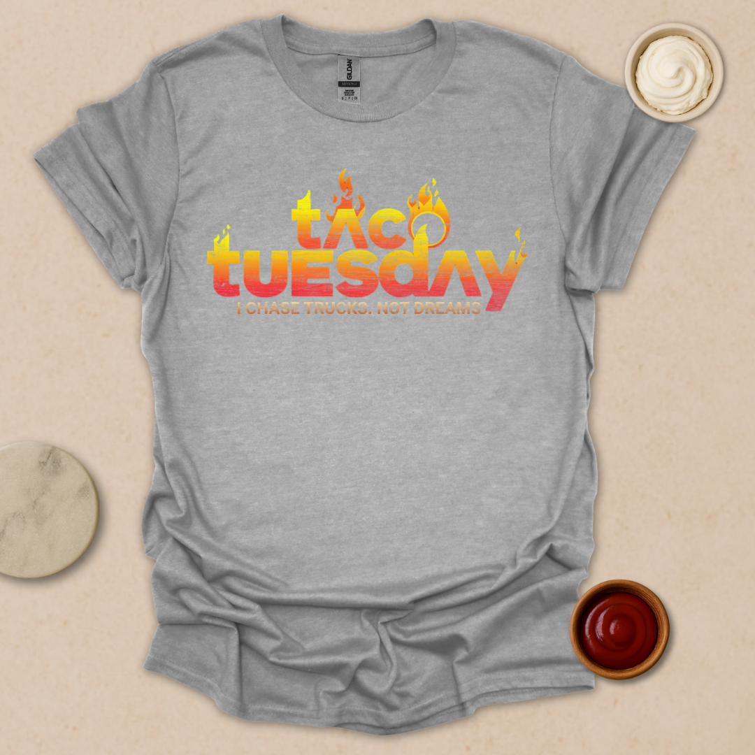 Flaming Taco Tuesday T-Shirt