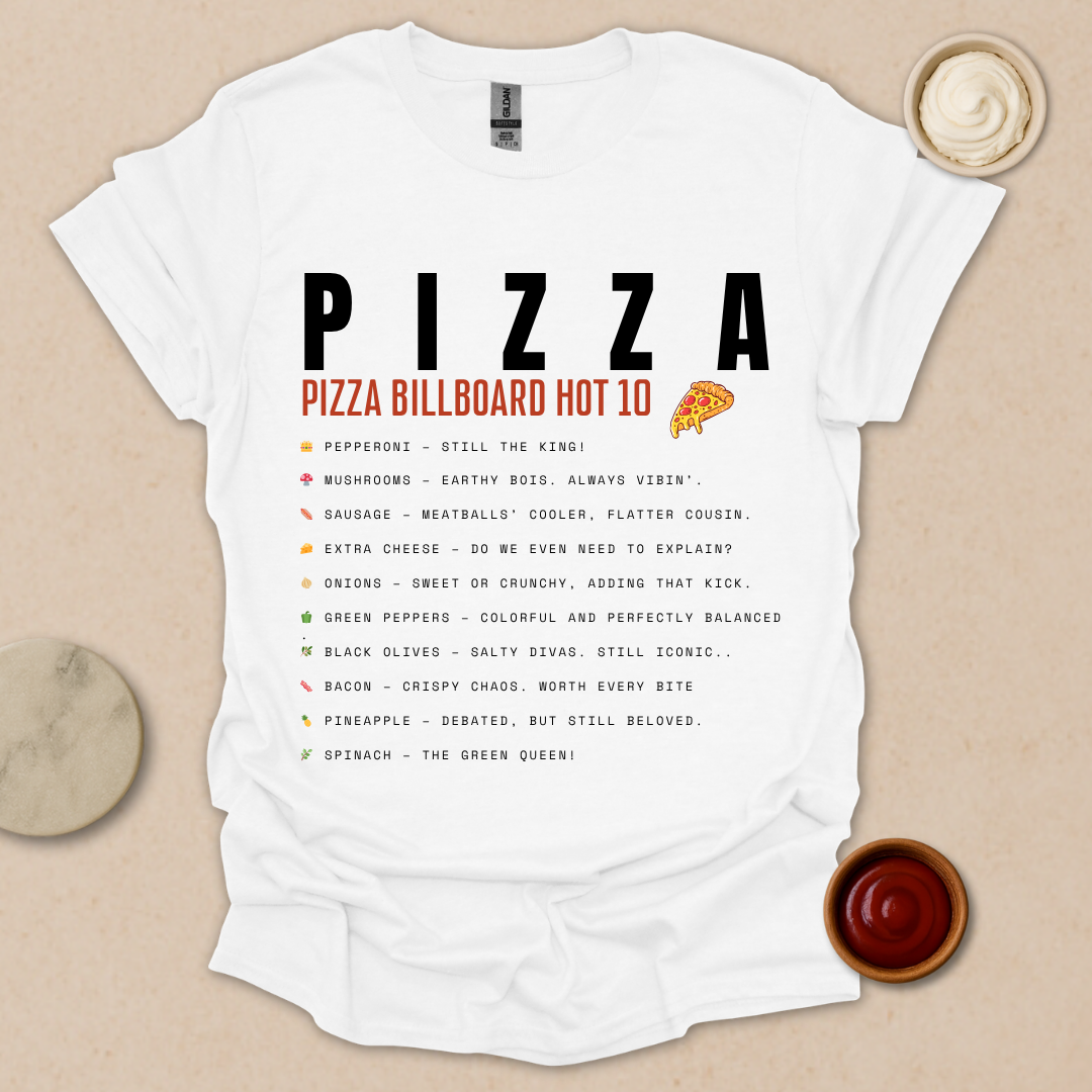 Pizza Chart Topper T-Shirt