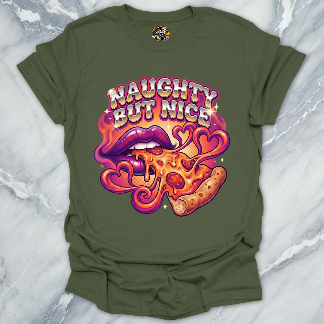 Retro Tattoo Pizza Streetwear T-Shirt