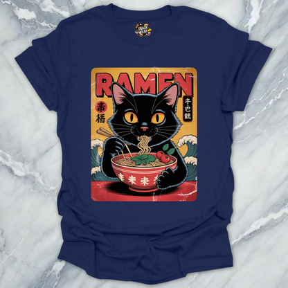 Ramen Cat - Vintage Poster T-Shirt