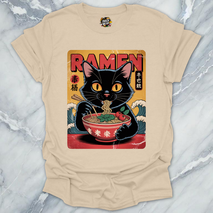 Ramen Cat - Vintage Poster T-Shirt