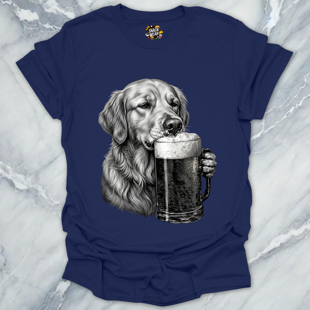 Golden Retriever Beer T-Shirt