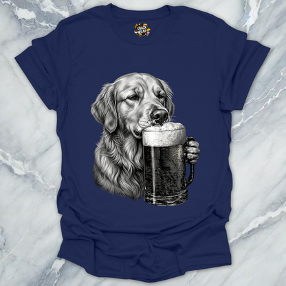 Golden Retriever Beer T-Shirt