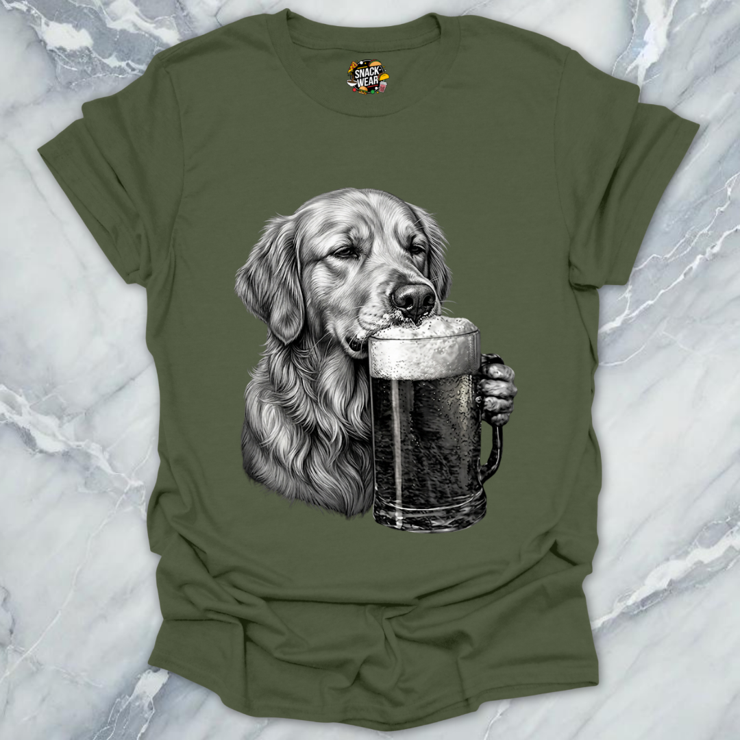 Golden Retriever Beer T-Shirt