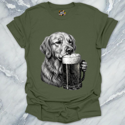 Golden Retriever Beer T-Shirt