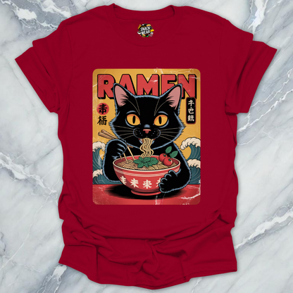 Ramen Cat - Vintage Poster T-Shirt