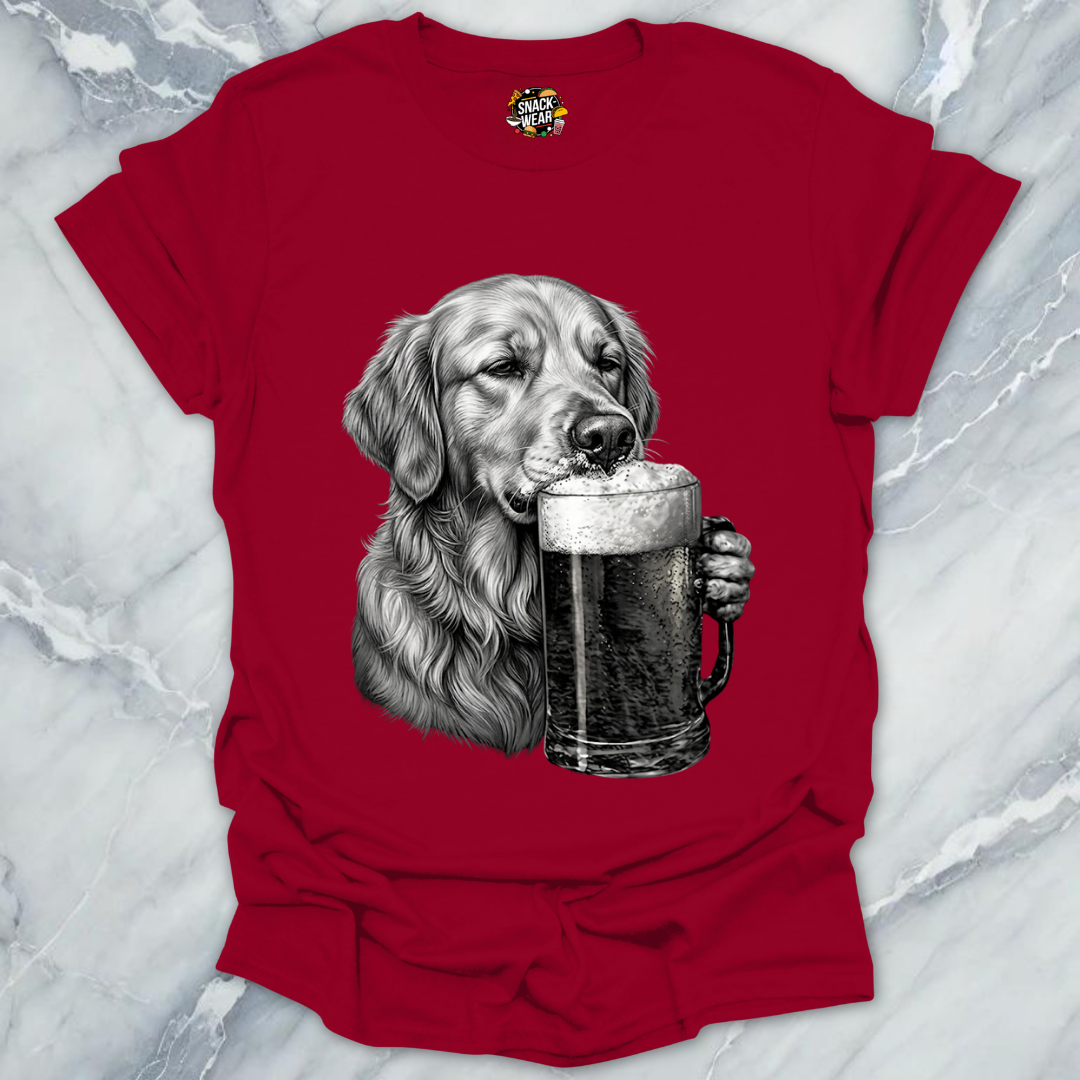 Golden Retriever Beer T-Shirt
