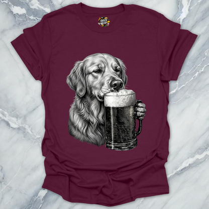 Golden Retriever Beer T-Shirt