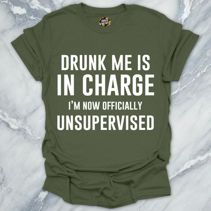Unsupervised Drunk Me T-Shirt