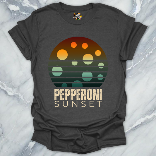 Pepperoni Sunset Pizza T-Shirt