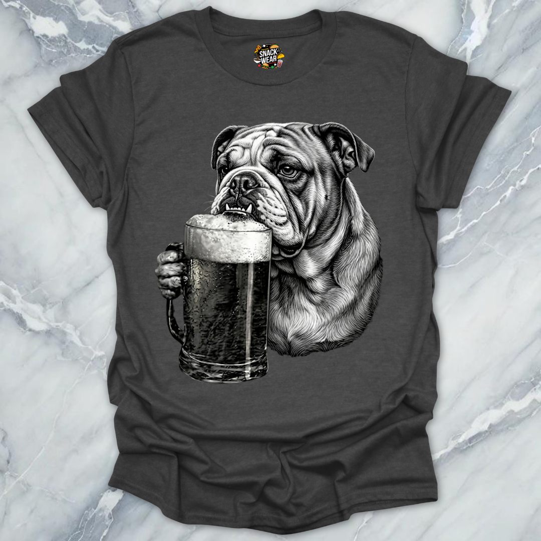 Bulldog With Beer T-Shirt