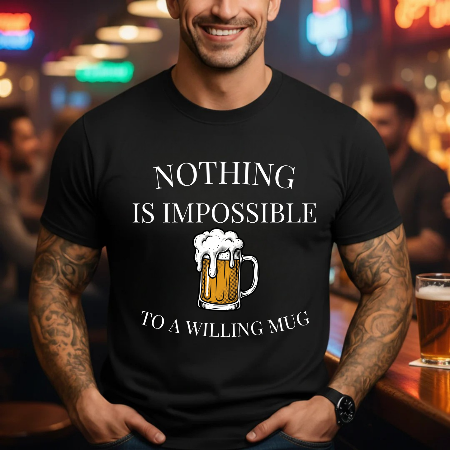 Willing Mug Beer T-Shirt