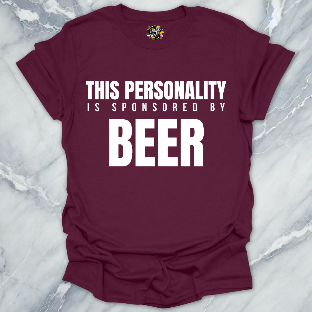 Personality Sponsored By Beer T-Shirt