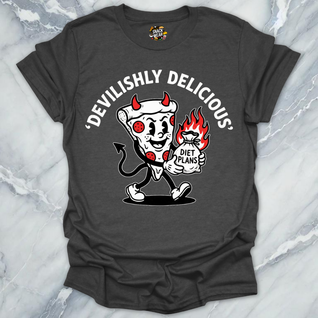 Retro Pizza Devilish Tattoo T-Shirt
