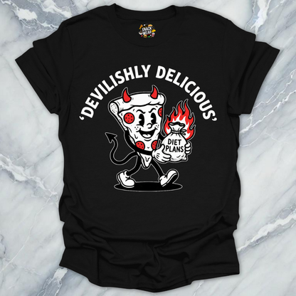 Retro Pizza Devilish Tattoo T-Shirt