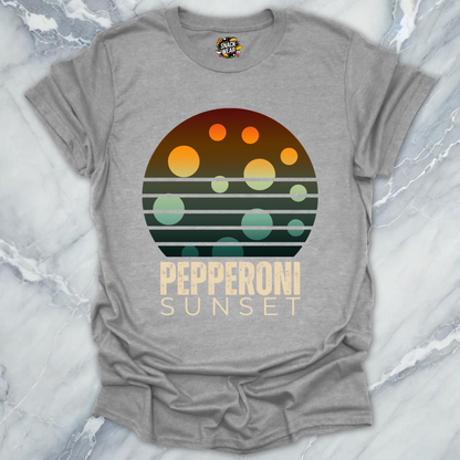 Pepperoni Sunset Pizza T-Shirt