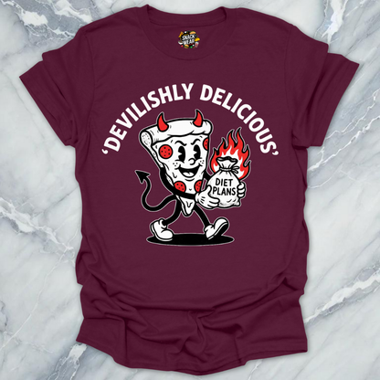 Retro Pizza Devilish Tattoo T-Shirt