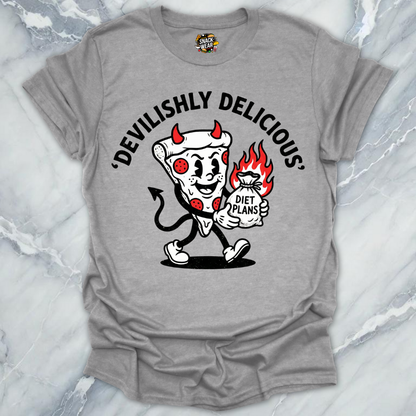 Retro Pizza Devilish Tattoo T-Shirt