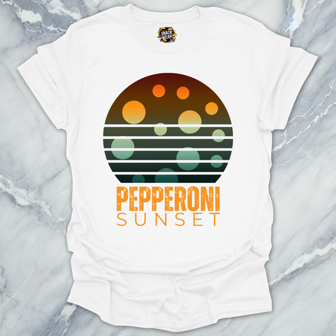 Pepperoni Sunset Pizza T-Shirt