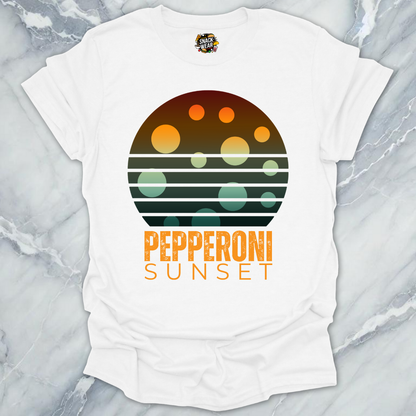 Pepperoni Sunset Pizza T-Shirt