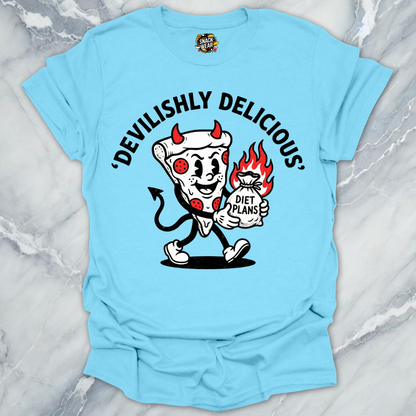 Retro Pizza Devilish Tattoo T-Shirt