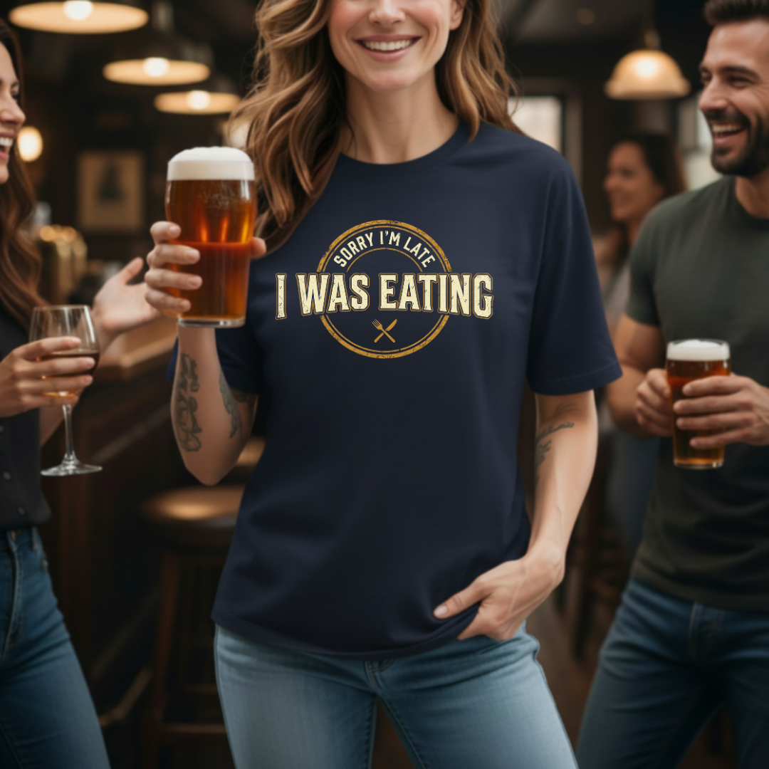 Late Because Eating T-Shirt