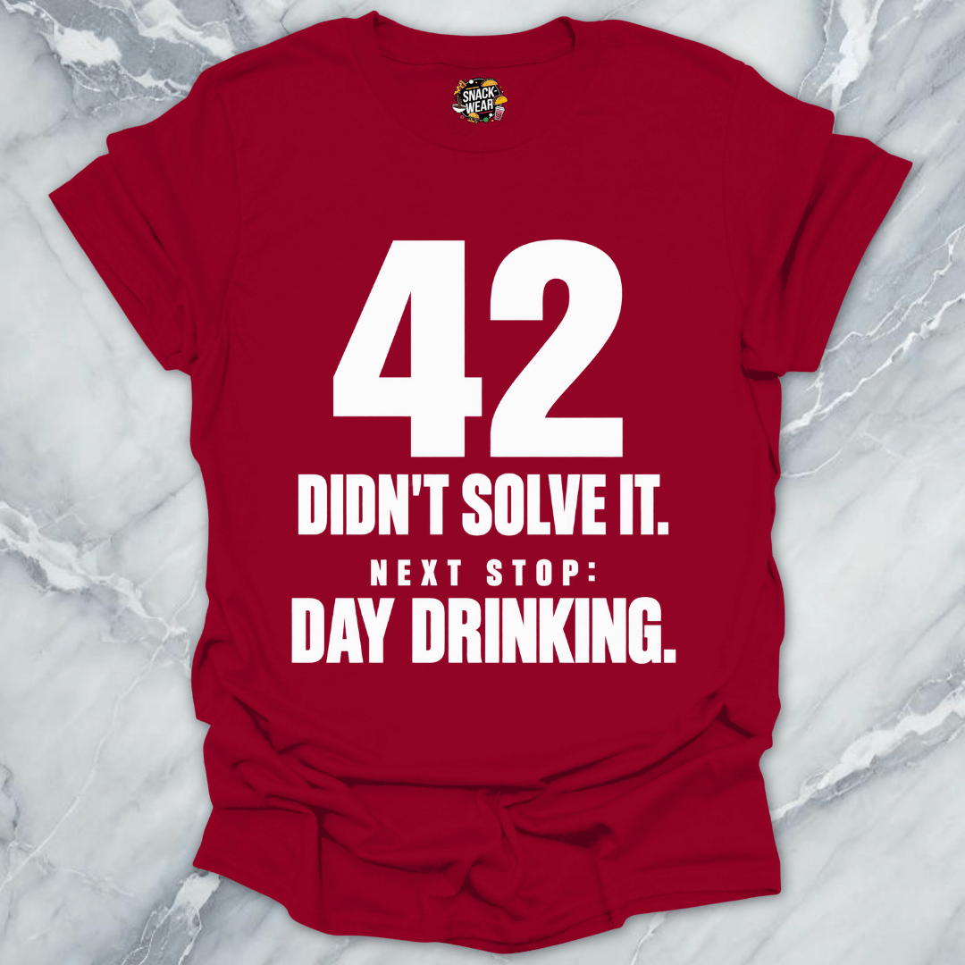 42 Didnt Solve It Day Drinking T-Shirt