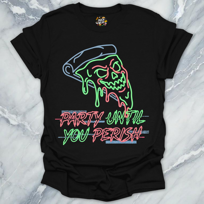 Pizza Skull Party T-Shirt