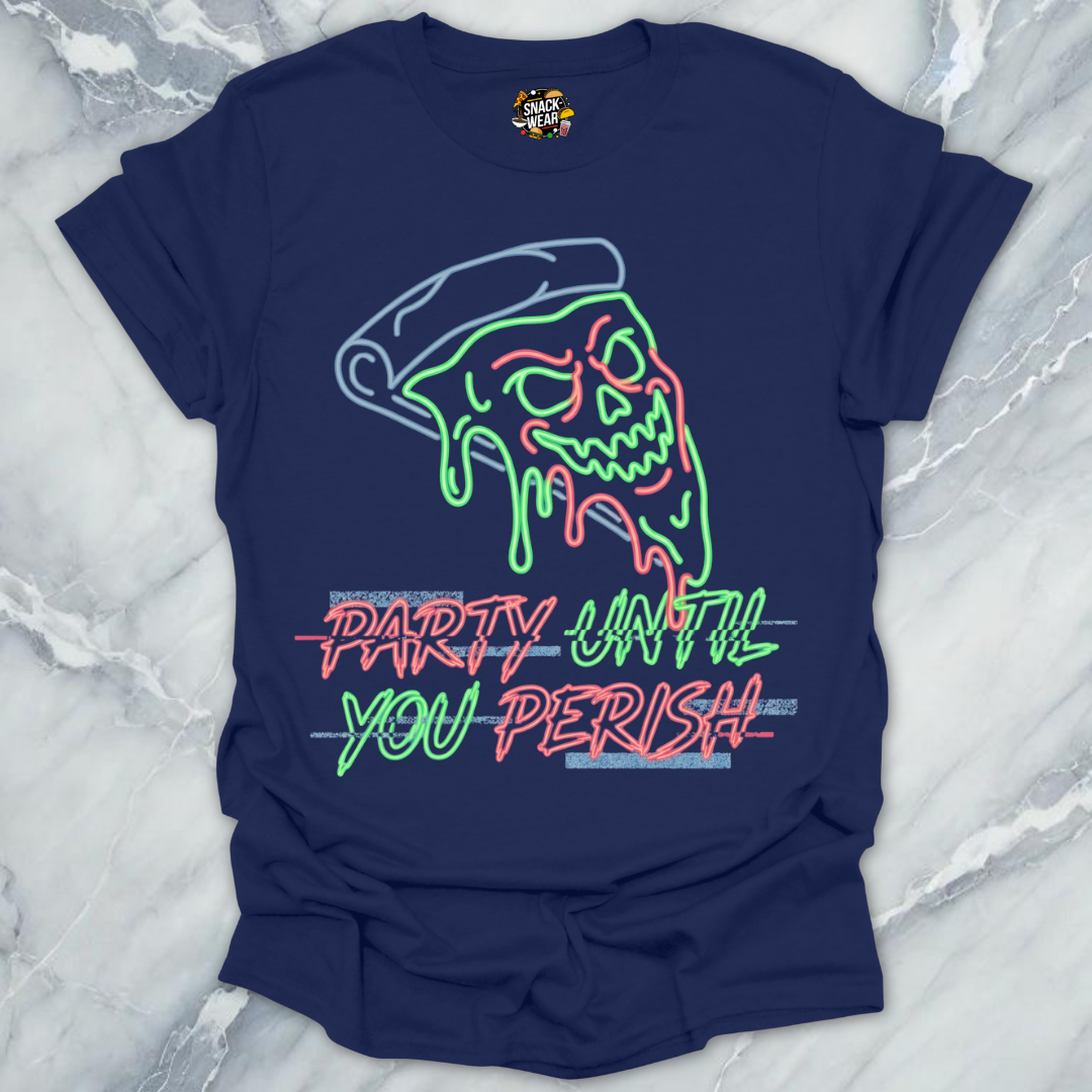 Pizza Skull Party T-Shirt