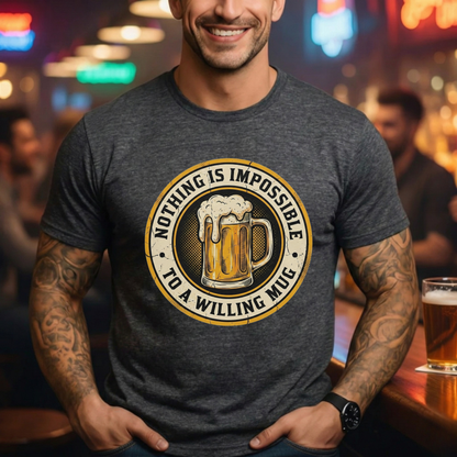 Willing Beer Mug T-Shirt