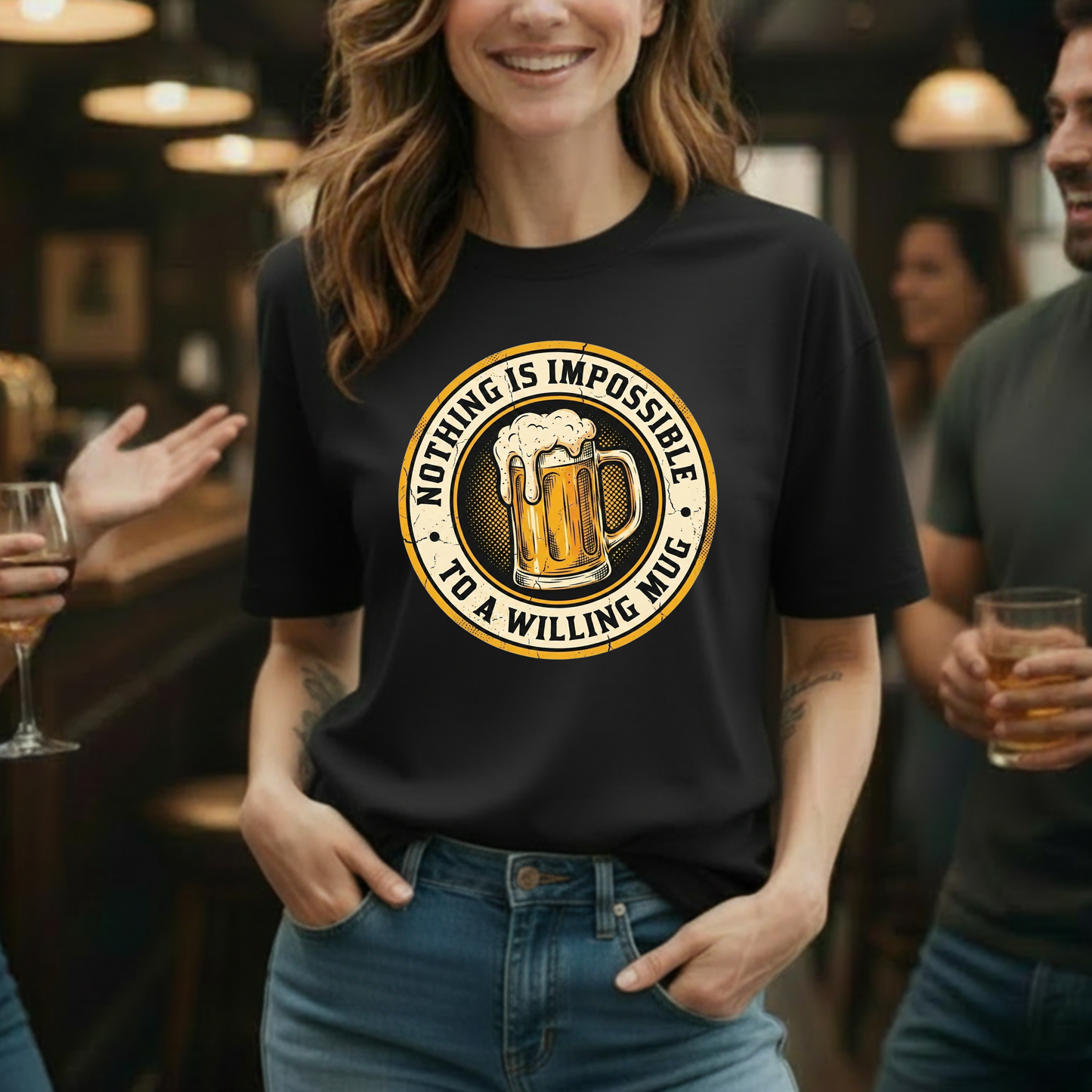 Willing Beer Mug T-Shirt
