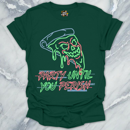 Pizza Skull Party T-Shirt