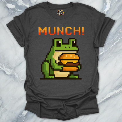 Retro Gamer Pixel Frog MUNCH! T-Shirt